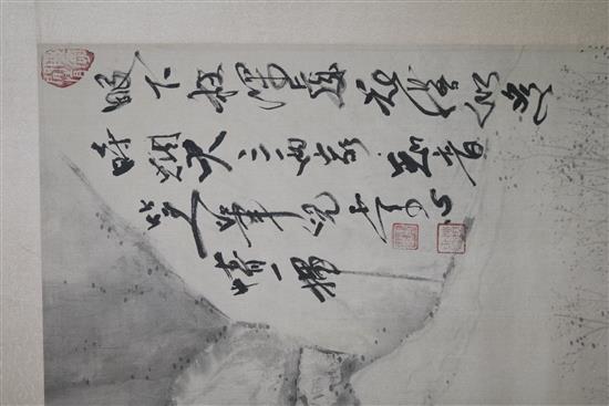 Two large Chinese scrolls